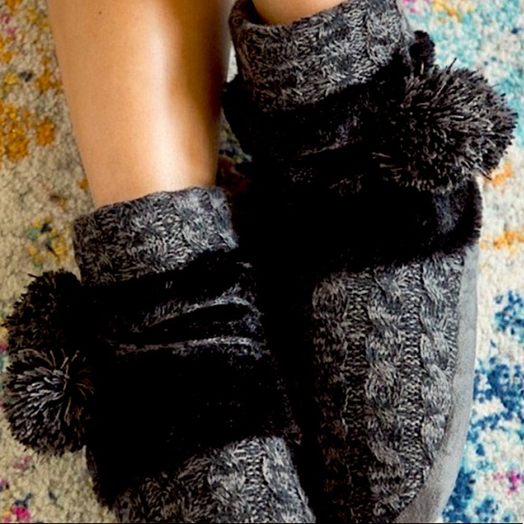 #249 Cozy Winter Ready Knitted Sherpa Lined Slippers - Picture 17 of 17